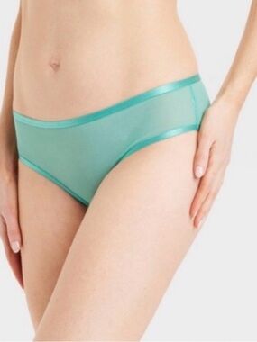 Women's Mesh Cheeky Underwear - Auden™ Jade Size Small (4-6)
